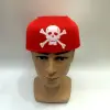 Round foreign trade cheap pirate hat, one die-cast non-woven fabric pirate white skull hat for adults and children Application Scenario